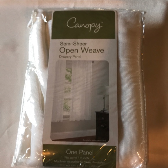 Semi-sheer open weave panels - Picture 1 of 4